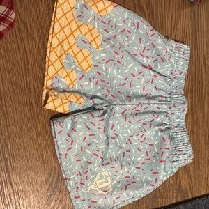 Kids Ice Cream Print Shorts